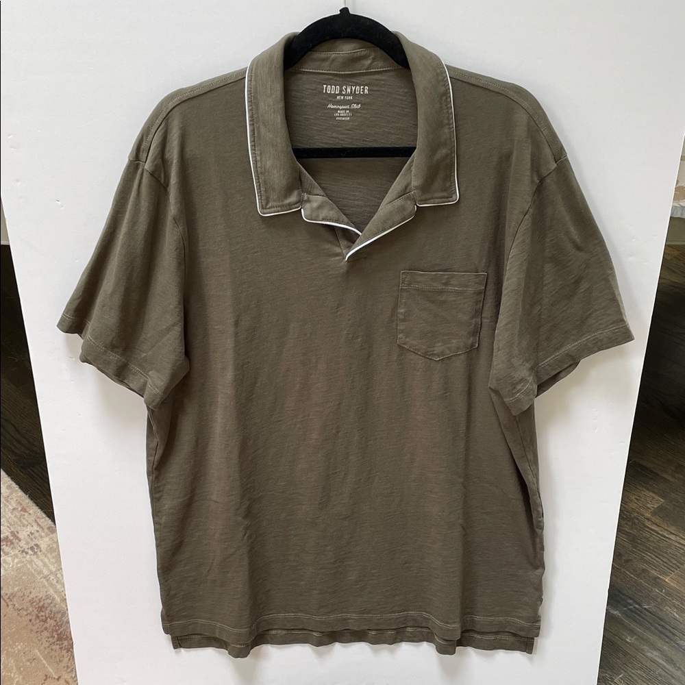 Todd Snyder Khaki Polo Shirt